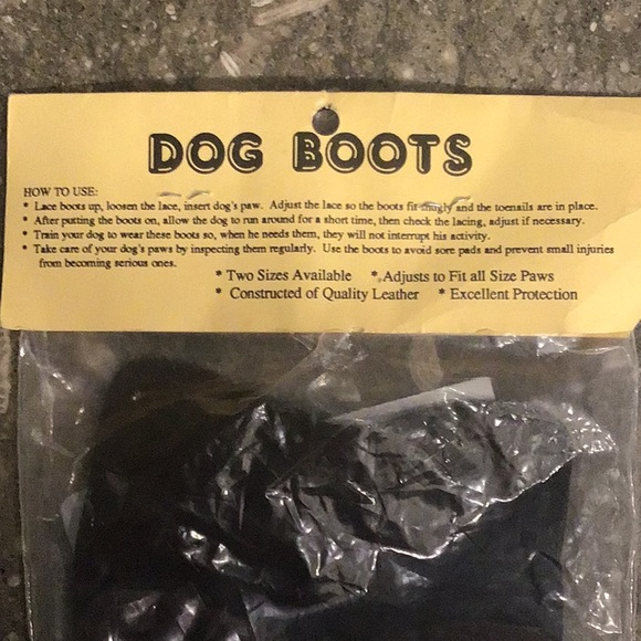 Lucky Dog Equipment, Inc. Dog Lucky Dog Leather Dog Boots Vintage